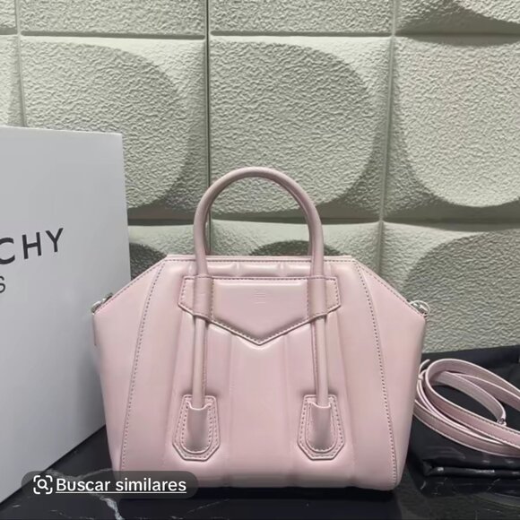 Givenchy Antigona Lock Mini Top Handle Bag in Box Leather NWT - Picture 2 of 10